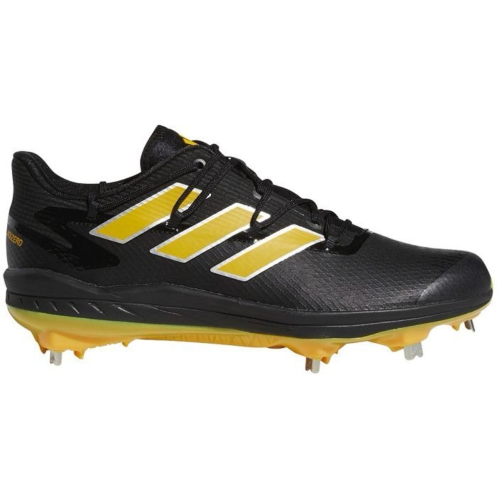 Adidas Adizero Afterburner 8 Baseball Cleats Metal H00974 Black Yellow Men’s 12